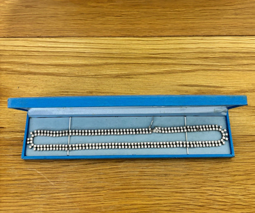 925 sterling silver double - double, row