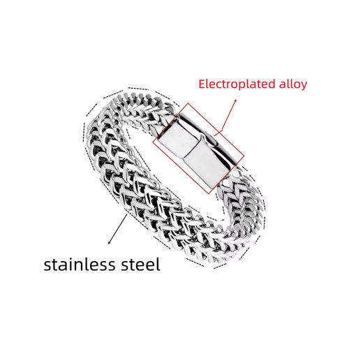 Stainless steel braided - steel, double
