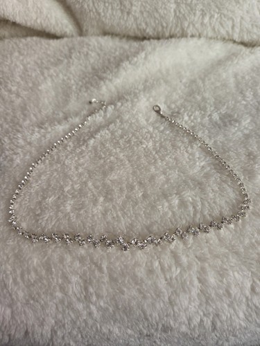 Silver plated diamante crystal - plated,
