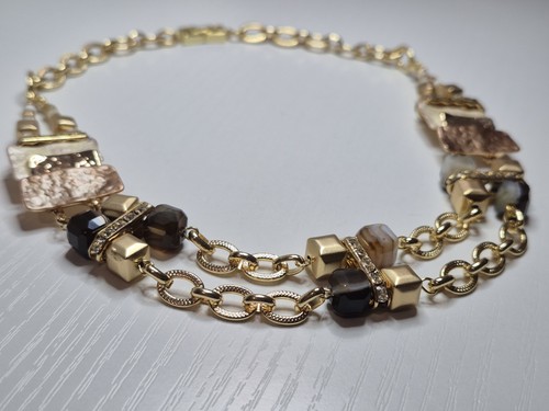 Botswana agate and gold - botswana,
