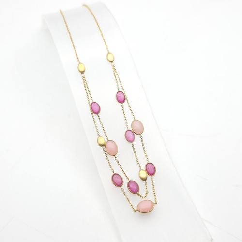9ct yellow gold ruby and - ruby, pink