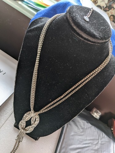 Silver knot row box - box, chain