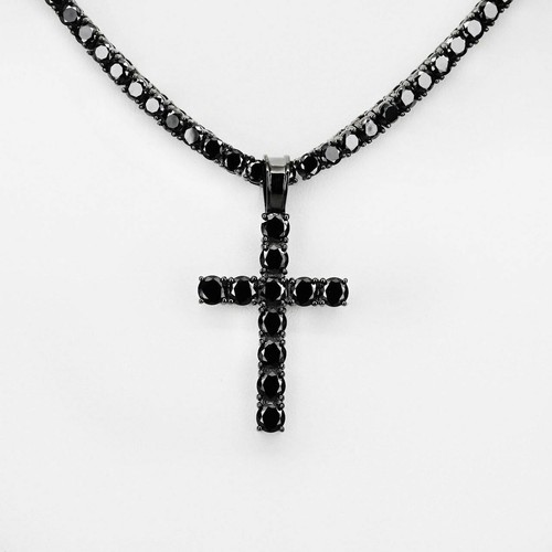 Tennis chain cross - cross, solid