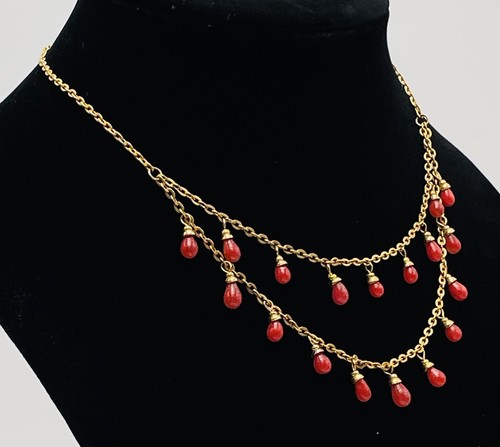 Vintage dbl strand chain - dbl,