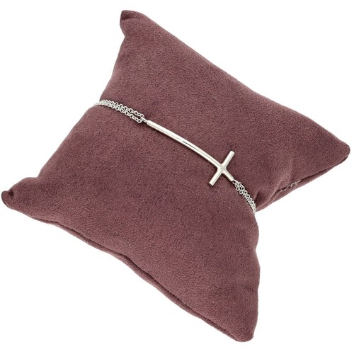 Silver double row cross - double,