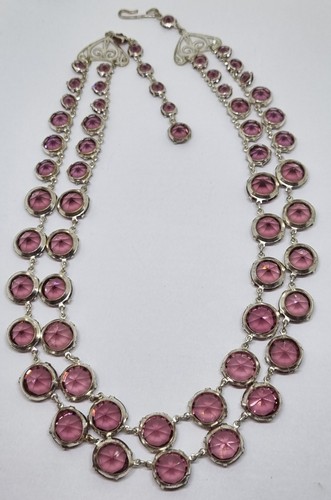 Art deco open back double - double, row