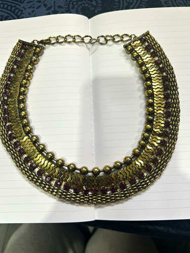 Gold tone multi - multi-row, statement