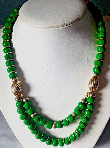 Unusual vintage green - , glass
