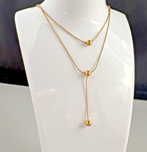 Triple drop row gold - triple,
